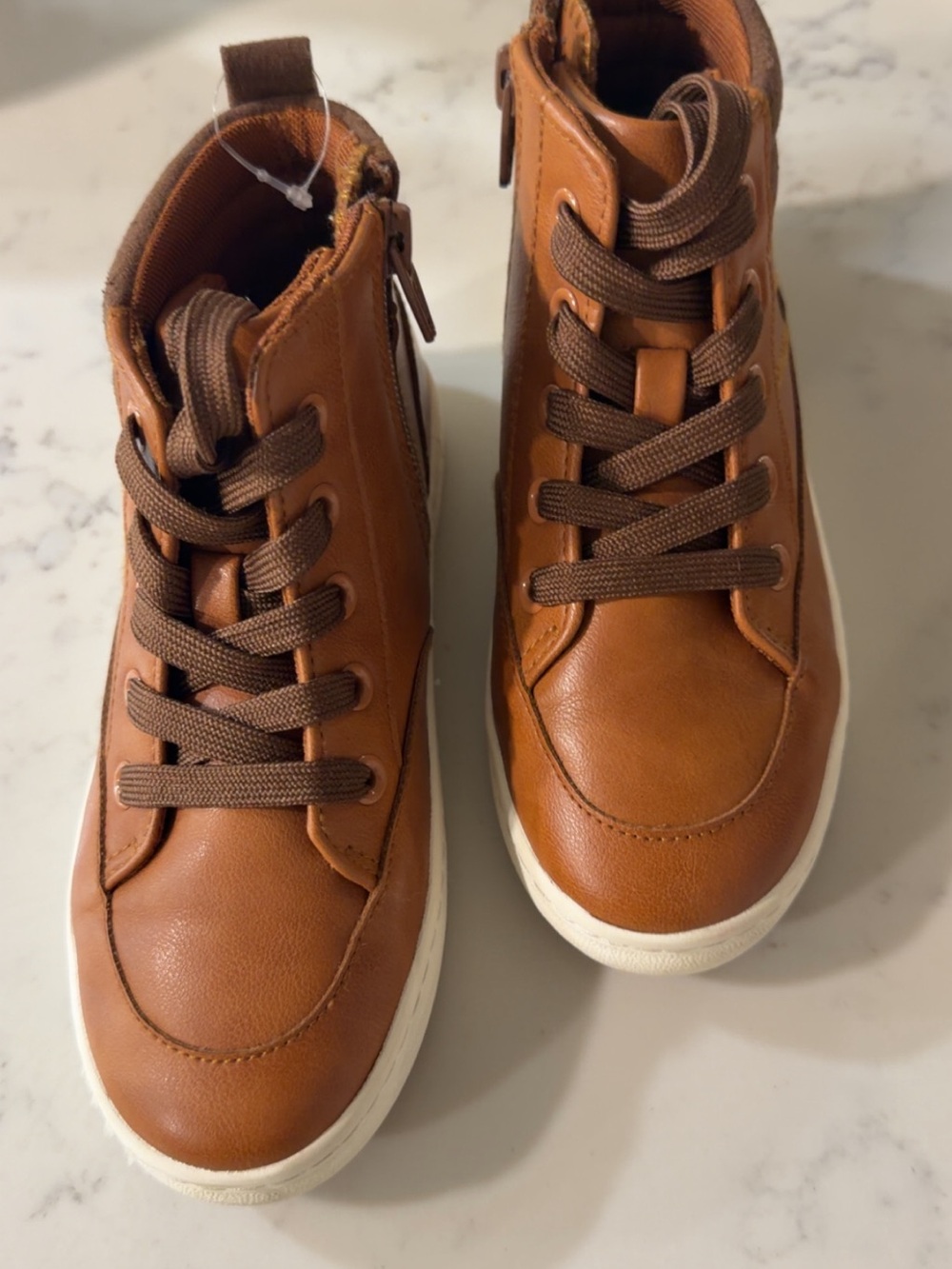 Cat & Jack Brown/Tan High-Top Kids Sneakers